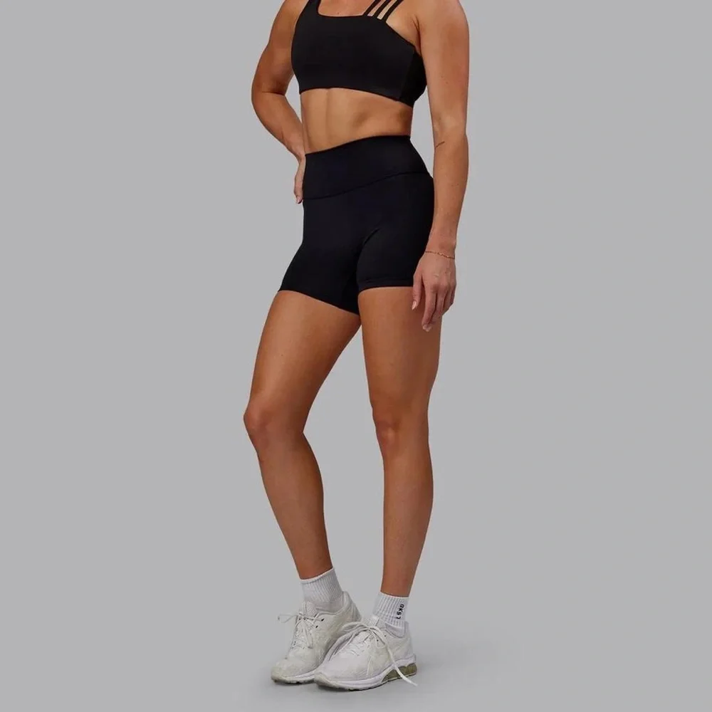 lskd - fusion ultra high-rise 4” short in black
